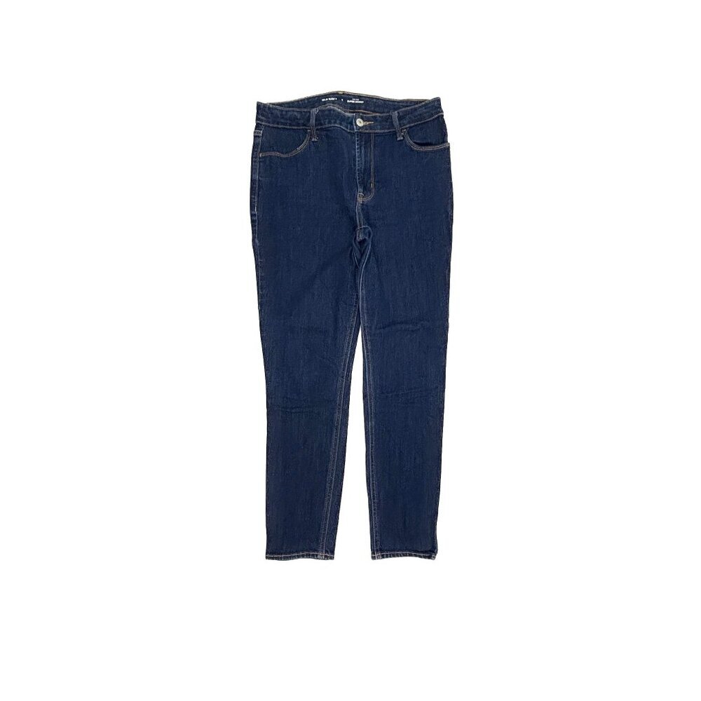 Old‎ Navy High Rise Super Skinny Women's size 8 Dark Wash Blue Denim jeans
